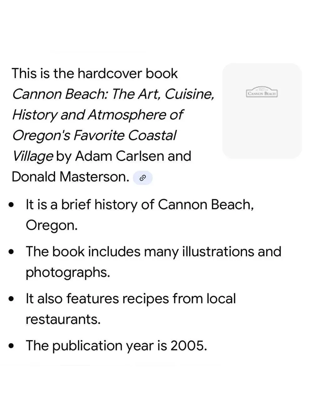 Cannon Beach Book